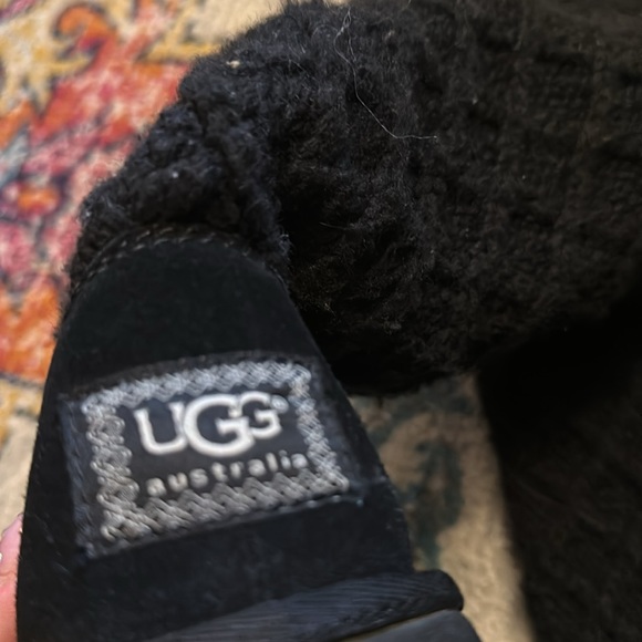 Ugg // tall Bailey button boot in black sweater - Picture 2 of 6